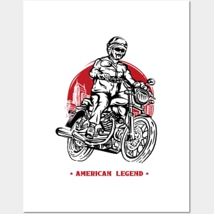 American Legend Motorcycle Posters and Art